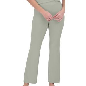 Steve Madden Women's Ribbed Flare-Leg Sleep Pants - Light Sage Size‎ S